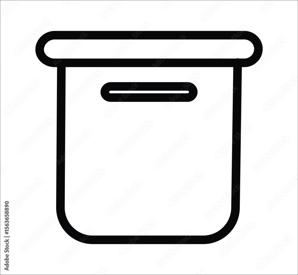 Poster archive storage box icon. vector symbol collection on white background.