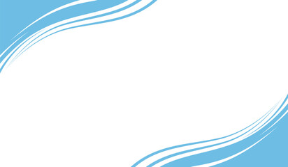 blue wave background design concept for presentation 