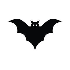 bat icon halloween vector design template