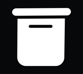 archive storage box icon. vector symbol collection on white background.