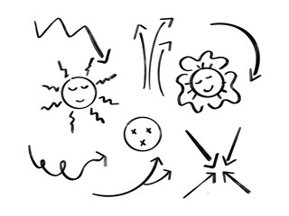 Weather Arrow Icons Doodle Pack