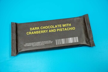 Dark Chocolate with Cranberry and Pistachio