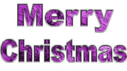 abstract font Merry Christmas isolated on white background