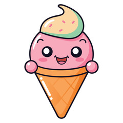 Winking ice cream cone