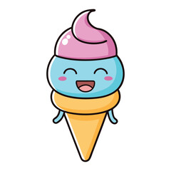 Winking ice cream cone