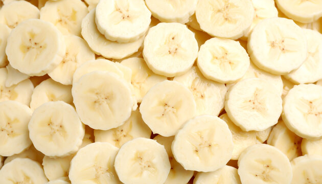 Banane, aufgeschnitten, Hintergrund 