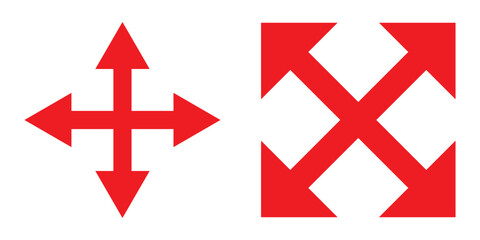 Obraz premium double sided arrow icon vector on white background. two way arrow icon