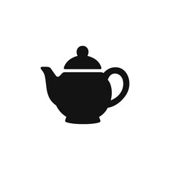 ティーポットのシルエットアイコン｜Teapot Silhouette Icon