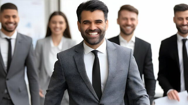 walking through office while team works efficiently