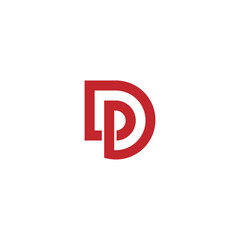 Obraz premium Dp monogram letter logo. DP letter vector design for icon, symbol or logo