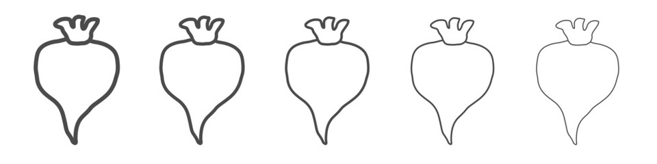 beeetroot icon simple isolated vector sign