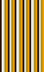 Seamless Vertical Striped Pattern in Retro Autumn Color Palette with Warm Tones of Brown, Mustard, Gold, and Beige for Fabric, Wallpaper, and Graphic Design Use. Illustration