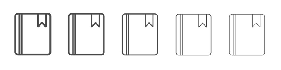 book icon simple isolated vector sign