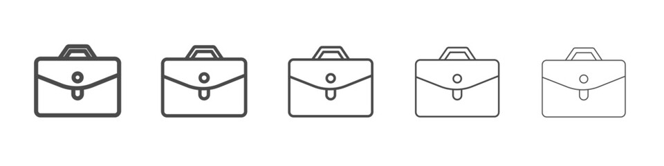 briefcase icon simple isolated vector sign
