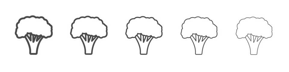 broccoli icon simple isolated vector sign