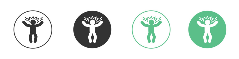 Irritated human icon modern, simple, vector, icon for website design, mobile app