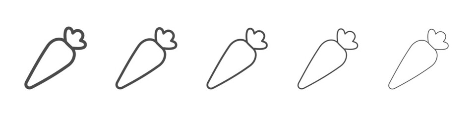 carrot icon simple isolated vector sign