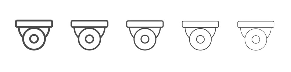 cctv icon simple isolated vector sign