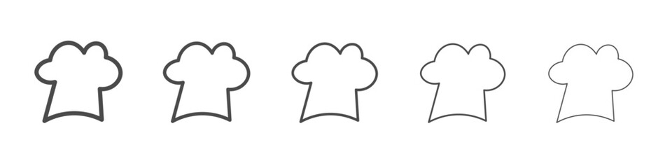 chef hat icon simple isolated vector sign