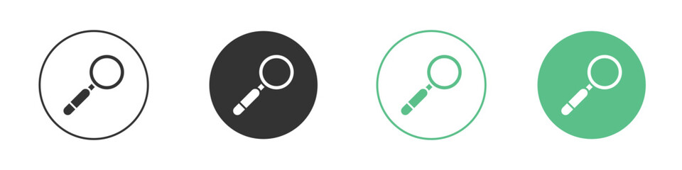 Magnifying glass icon modern, simple, vector, icon for website design, mobile app