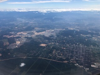 aerial view of the city