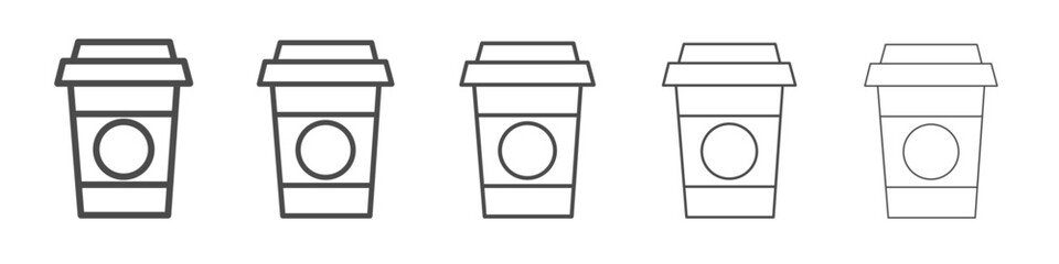 coffee cup icon simple isolated vector sign