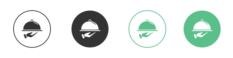 Restaurant Tray icon modern, simple, vector, icon for website design, mobile app