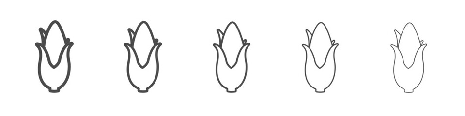 corn icon simple isolated vector sign