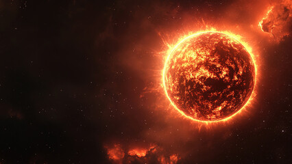 fire sun circle energy light background 4
