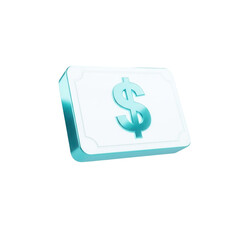 Obraz premium Cédulas Dinheiro Real Dolar Euro Cifrão Icon Azul e Branco Brilhante Elemento 3D Render PNG Transparente Banknotes Real Money Dollar Euro Dollar Sign