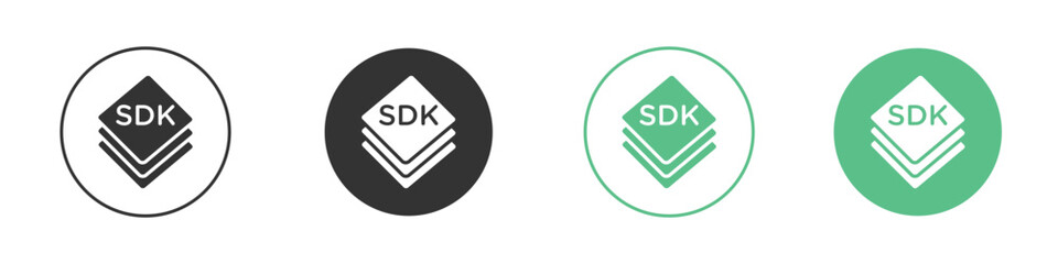 SDK icon modern, simple, vector, icon for website design, mobile app