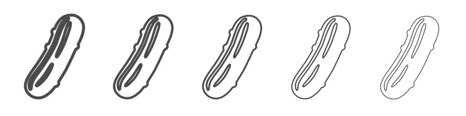 cucumber icon simple isolated vector sign