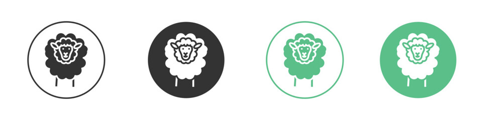 Sheep icon modern, simple, vector, icon for website design, mobile app