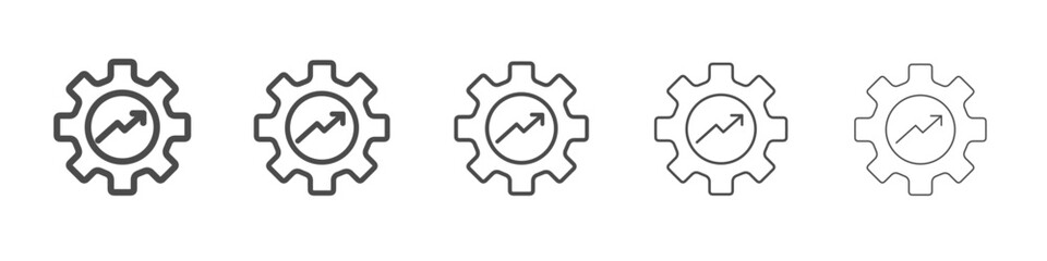 efficiency icon simple isolated vector sign