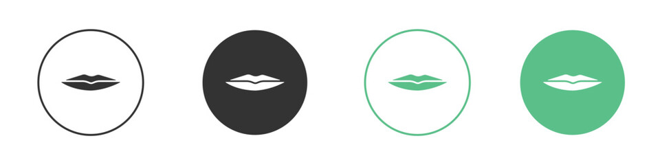 Thin lips icon modern, simple, vector, icon for website design, mobile app