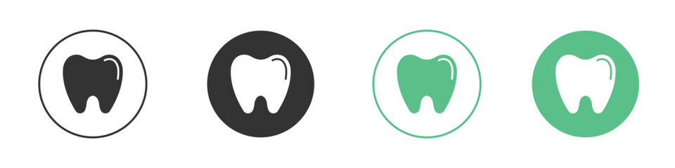 Tooth icon modern, simple, vector, icon for website design, mobile app