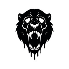 Fototapeta premium vector illustration of a lion