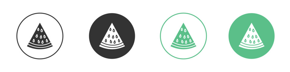 Watermelon slice icon modern, simple, vector, icon for website design, mobile app