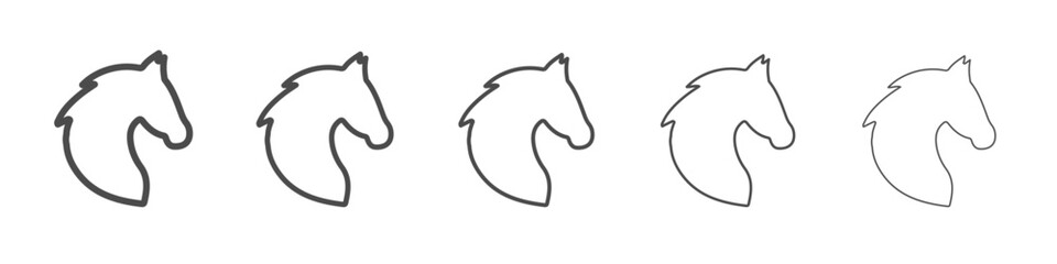 horse icon simple isolated vector sign