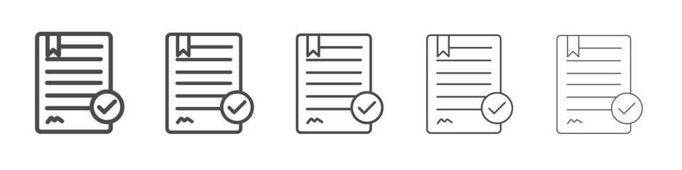 legal document icon simple isolated vector sign