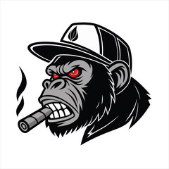Savage Gorilla Boss with Cigar.
