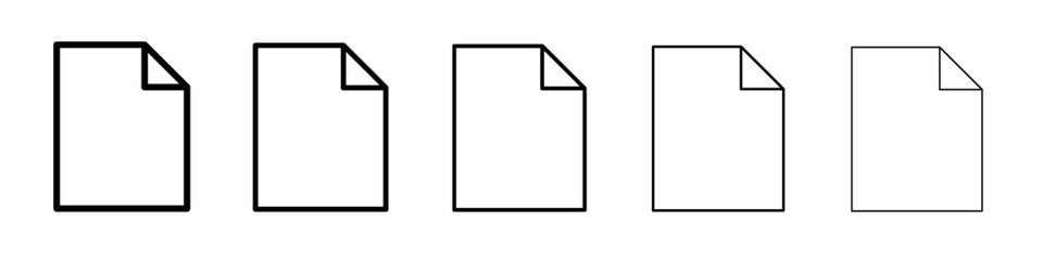 paper icon simple isolated vector sign