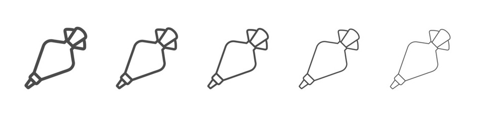 pastry cream icon simple isolated vector sign