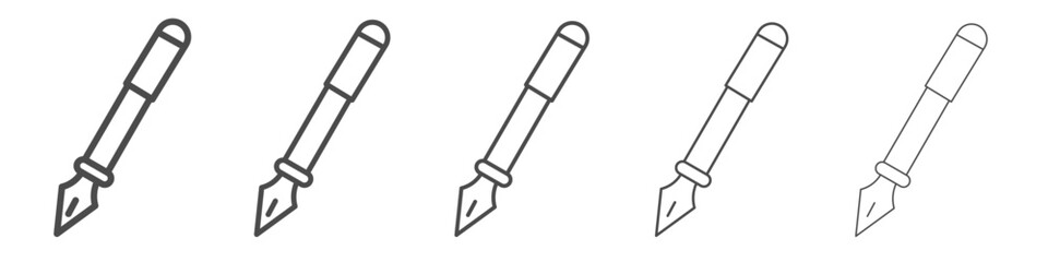 pen icon simple isolated vector sign