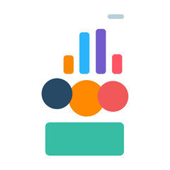 digital marketing full color graphic set
