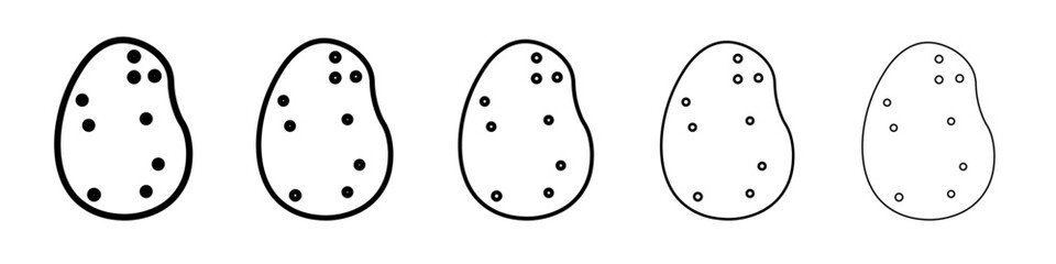 potato icon simple isolated vector sign