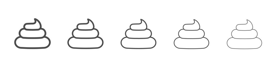 poop icon simple isolated vector sign