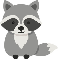 Cute Cartoon Panda Bear Character with Bamboo in Wildlife Illustration