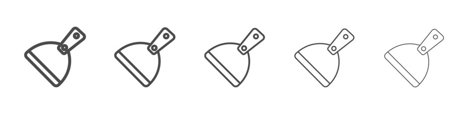 putty knife icon simple isolated vector sign