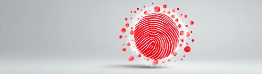 Futuristic security interface for identity verification digital realm graphic design modern aesthetic close-up technology concept